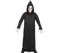 Widmann Disfraz de niño Traje de muerte túnica negra 116 cm