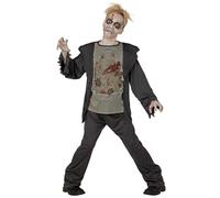 W WIDMANN MILANO Party Fashion - Disfraz de niño zombi, chaqueta con camiseta rota, pantalones, Halloween