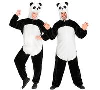 W WIDMANN MILANO Party Fashion - Disfraz de panda, mono de peluche, disfraz de animal, oso, disfraces de carnaval