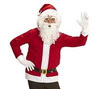 W WIDMANN MILANO Party Fashion - Disfraz de Papá Noel, chaqueta con capucha, cinturón, disfraz de invierno, Navidad