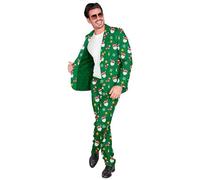 W WIDMANN MILANO Party Fashion - Disfraz de Papá Noel Traje de hombre, chaqueta y pantalón, traje de Navidad, traje de Papá Noel