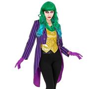 W WIDMANN MILANO Party Fashion - Disfraz de payaso malvado, frac, payaso de terror, Halloween, disfraces de carnaval