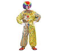 W WIDMANN MILANO Party Fashion - Disfraz de payaso, mono con cuello, circo, fiesta temática, carnaval