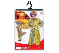 W WIDMANN MILANO Party Fashion - Disfraz de payaso, mono con cuello, circo, fiesta temática, carnaval