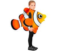 W WIDMANN MILANO Party Fashion - Disfraz infantil pez tropical, mono, pez payaso, mundo submarino