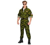 WIDMANN MILANO PARTY FASHION - Disfraz de piloto de caza, mono, traje de piloto, uniforme, disfraces, carnaval