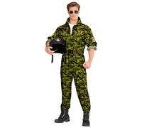 WIDMANN MILANO PARTY FASHION - Disfraz de piloto de caza, mono, traje de piloto, uniforme, disfraces, carnaval
