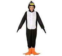 W WIDMANN MILANO Party Fashion - Disfraz de pingüino para niños, mono con capucha, Polo Sur, Antártida, carnaval
