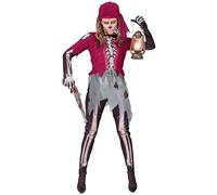 W WIDMANN MILANO Party Fashion Skeleton Pirate Costume, multicolor, M (Widmann S.r.l. 88402)