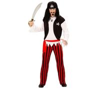 W WIDMANN MILANO Party Fashion - Disfraz de pirata para hombre, 4 piezas