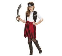 W WIDMANN MILANO Party Fashion - Disfraz de pirata para niños | Vestido con chaleco, cinturón y diadema, disfraz de corsario para Carnaval, fiestas temáticas y aventuras piratas