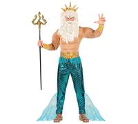 W WIDMANN MILANO Party Fashion – Disfraz Poseidón Rey de los Mares Mundo Submarino – Carnaval
