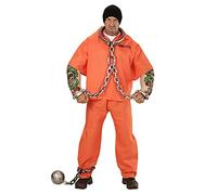 W WIDMANN MILANO Party Fashion - Disfraz de preso tatuado, parte superior, brazos musculosos tatuados, pantalones, preso