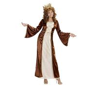 W WIDMANN MILANO Party Fashion - Disfraz de princesa medieval, vestido, collar, corona con piedras preciosas, carnaval, fiesta temática