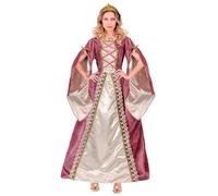 W WIDMANN MILANO Party Fashion - Disfraz de princesa medieval | Vestido con enagua y corona, diseño de reinas para cuento de hadas, medieval, carnaval, fiesta temática