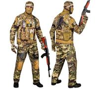 W WIDMANN MILANO Party Fashion - Disfraz de soldado con máscara, conjunto completo para Halloween y Carnaval