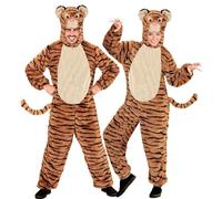 W WIDMANN MILANO Party Fashion - disfraz de tigre, mono de felpa, disfraz de animal, felino, disfraces de carnaval