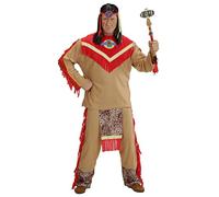 W WIDMANN MILANO Party Fashion - Disfraz de toro salvaje, casaca, pantalones y cinta para el pelo, indio, carnaval, fiesta temática