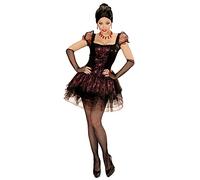 W WIDMANN MILANO Party Fashion - Disfraz de vampiresa, vestido y guantes sin dedos, dama vampiro, Halloween, carnaval, fiesta temática