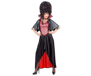 W WIDMANN MILANO Party Fashion - Disfraz de vampiro barroco, vestido, capeja con cuello, chupasangre, Halloween