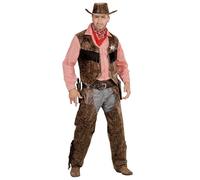 Widmann Cowboy (Shirt With Vest, Chaps, Hat) (XXL) Different Colors