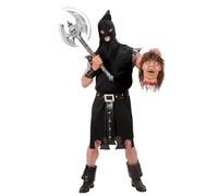 W WIDMANN MILANO Party Fashion - Disfraz de verdugo, negro, Edad Media, disfraces de carnaval, Halloween