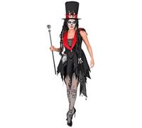 W WIDMANN MILANO Party Fashion - Disfraz Dia de los Muertos, vestido con sombrero, Día de los Muertos, disfraz Halloween