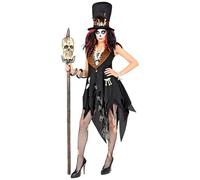 W WIDMANN MILANO Party Fashion - Disfraz Dia de los Muertos, vestido con sombrero, Día de los Muertos, disfraz Halloween
