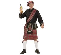 W WIDMANN MILANO Party Fashion - Disfraz Escocés, Chaqueta, Falda/Kilt, Escocia, Carnaval