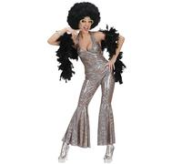 W WIDMANN MILANO Party Fashion - Disfraz 70s Disco Style, mono holográfico, Dancing Queen, Disco Fever