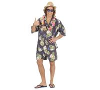 W WIDMANN MILANO Party Fashion - Disfraz hawaiano, camisa, pantalones cortos, fiesta en la playa, traje de fiesta