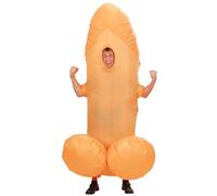 W WIDMANN MILANO Party Fashion - Disfraz hinchable de Willy, disfraz divertido para despedidas de soltero, carnaval