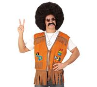 W WIDMANN MILANO Party Fashion - Disfraz Hippie, chaleco, Flower Power, Reggae, Carnaval