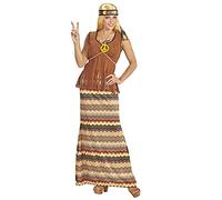 W WIDMANN MILANO Party Fashion - Disfraz hippie para mujer, disfraz Flower Power de los años 70, carnaval, fiesta temática