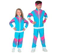 W WIDMANN MILANO Party Fashion - Disfraz infantil chándal, chaqueta y pantalón, atuendo de los años 80, chándal para carnaval y fiestas