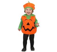 W WIDMANN MILANO Party Fashion - Calabaza disfraz infantil, disfraz con tocado, Halloween, carnaval, fiesta temática