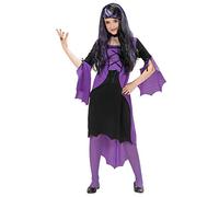 W WIDMANN MILANO Party Fashion - Disfraz infantil de chica vampiro, vestido y cuello, Halloween, carnaval, fiesta temática