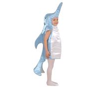 W WIDMANN MILANO Party Fashion - Disfraz infantil de delfín, mono, animal marino, fiesta temática del mundo submarino
