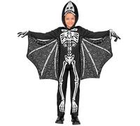 Widmann Pterodactyl Skeleton (Jumpsuit, Wings) (128 cm / 5-7 Years) Black