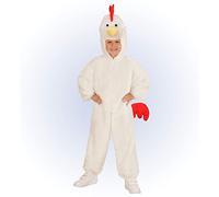 W WIDMANN MILANO Party Fashion - Disfraz infantil de gallina, mono de peluche con capucha, animales de granja, disfraz de animal