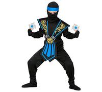 W WIDMANN MILANO Party Fashion - Disfraz infantil de Ninja con set de armas, luchador japonés, guerrero