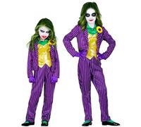 W WIDMANN MILANO Party Fashion - Disfraz infantil de Payaso Malvado, Joker, Psicópata, Asesino, Halloween