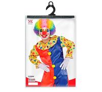 W WIDMANN MILANO Party Fashion - Disfraz infantil de payaso, mono con cuello, circo, carnaval, fiesta temática