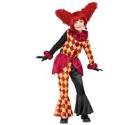 W WIDMANN MILANO Party Fashion - Disfraz infantil de payaso terrorífico, asesino, bufón loco, disfraz de Halloween