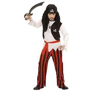 W WIDMANN MILANO Party Fashion - Disfraz infantil de pirata, bucanero, corsario, para carnaval