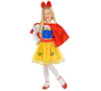 W WIDMANN MILANO Party Fashion - Disfraz infantil de princesa de cuento, vestido, cinturón, capa, diadema con lazo, princesa, carnaval