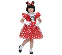 W WIDMANN MILANO Party Fashion - Disfraz Infantil de ratoncita, Vestido con Orejas, Disfraz de Carnaval