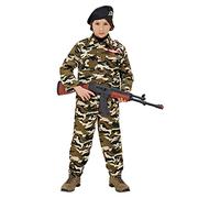 W WIDMANN MILANO Party Fashion - Disfraz infantil de soldado, camuflaje, uniforme, militar, disfraces de carnaval