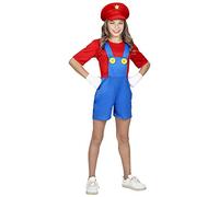 W WIDMANN MILANO Party Fashion - Disfraz infantil de superfontanero, manitas, mecánico, trabajador, carnaval, fiesta temática