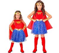 W WIDMANN MILANO Party Fashion - Disfraz infantil de superhéroe de cómic, vestido con capa, para carnaval, fiesta temática